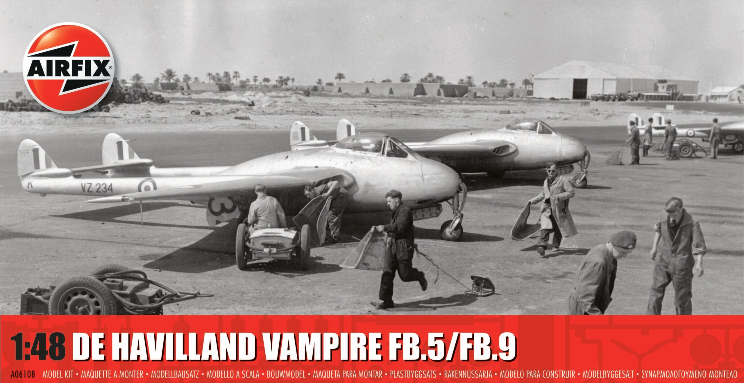 Airfix De Havilland Vampire FB5 FB9 1:48
