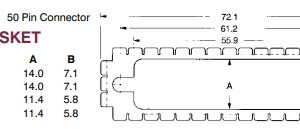 50D20 D Connector Gasket