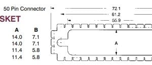 50D12 D Connector Gasket