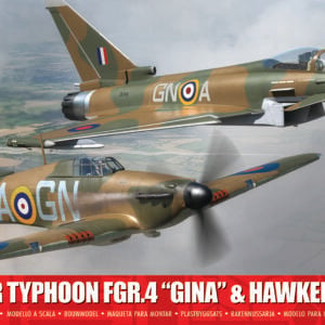 Airfix A40002 Twin Pack Eurofighter Typhoon FGR.4 (GINA) + Hawker Hurricane Mk.I