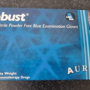 Robust Nitrile Powder Free Blue Examination Gloves
