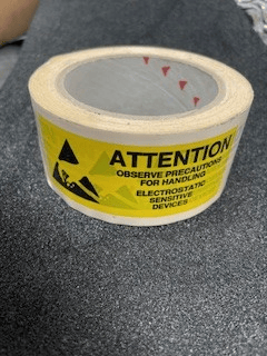 ECP 1562/TAPE 95 x 40mm ESD Plug Warning Tape